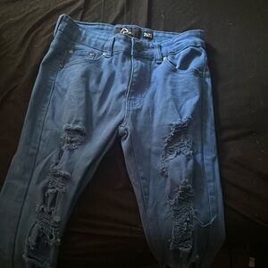 All blue denim skinny jeans size 29/32
